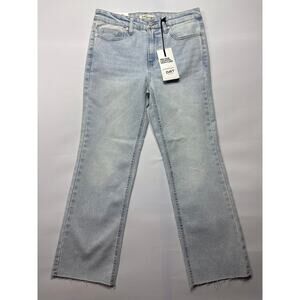 NWT OAT New York Women's Mid Rise Cropped Mini Flare Jeans - Size 2/26 (28x25)